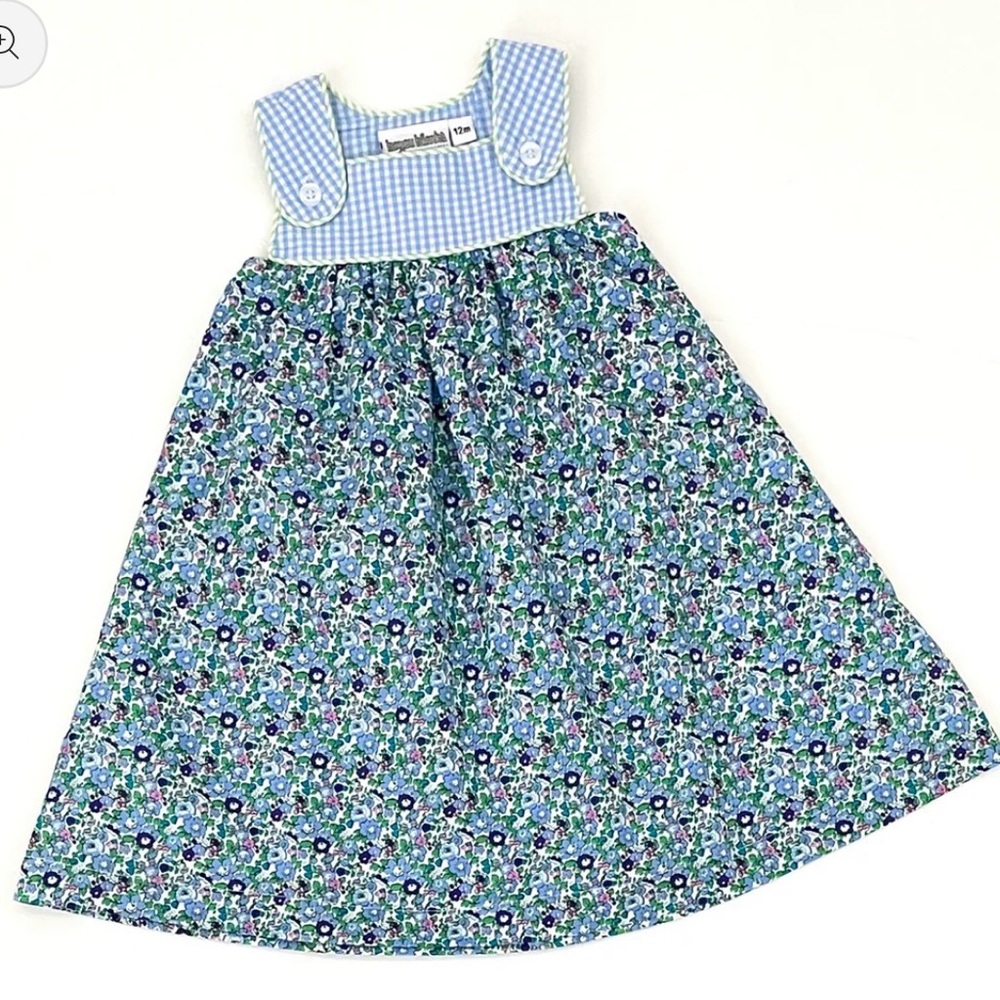 Lovely Blue Floral Kids Dress